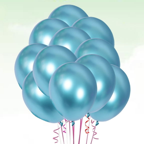 Milisten Balloons Metallic Latex Blue 50Pcs