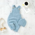 thumbnail image 2 of Bysome Baby Toddler Girls Sweater Knit Romper Cotton Sleeveless Boy Clothes Bodysuit With Cute Hat Set Long Sleeve Crew Neck Cute Print Girls Sweater Light Blue Size 0-3 Months, 2 of 9