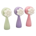 thumbnail image 3 of 3Pcs Double Sided 3D Soft Manual Facial Cleansing Brush ,Exfoliating Face Scrubber for Gentle Cleansing Makeup ,Removal and Skin Care Ideal for All Skin Types, 3 of 8