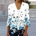 thumbnail image 2 of TrendVibe365 Kimono Cardigans for Women Fall Tie Dye Funny Tshirts Loose Fit 3/4 Sleeve Shawl Collar Tops Sexy Clothes Lightweight Everyday Wear Beach Vacation Outfits Going Out Cardigan, 2 of 5