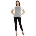 thumbnail image 2 of Inkmeso Solid Short Sleeve T-Shirt For Womens Sporty Casual Solid Basic Workout Shirts, 2 of 7
