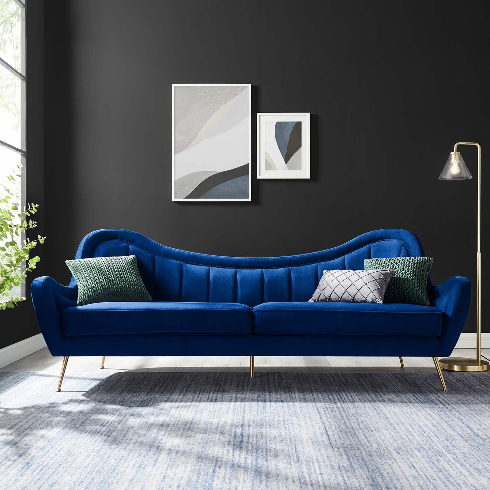 1/26迄 rikoao sofa navy Amazon.com: Jennifer Taylor Home Ken sofas, Dark Navy Blue