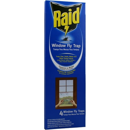 Raid Window Fly Traps, 4 ct