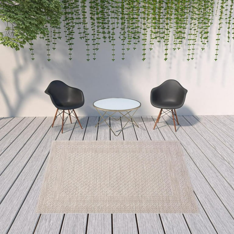 59 X 55 Dark Gray Sunbrella Indoor Outdoor Small Rug 59 X 55 Dark Gray Sunbrella Indoor Outdoor Small Rug