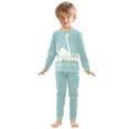 thumbnail image 6 of FORMRS Long Sleeve Top and Pants Pajama Set for Niños 2-Piece Sleepwear, Sizes 18M-8Y, White Cartoon Swan, 6 of 6