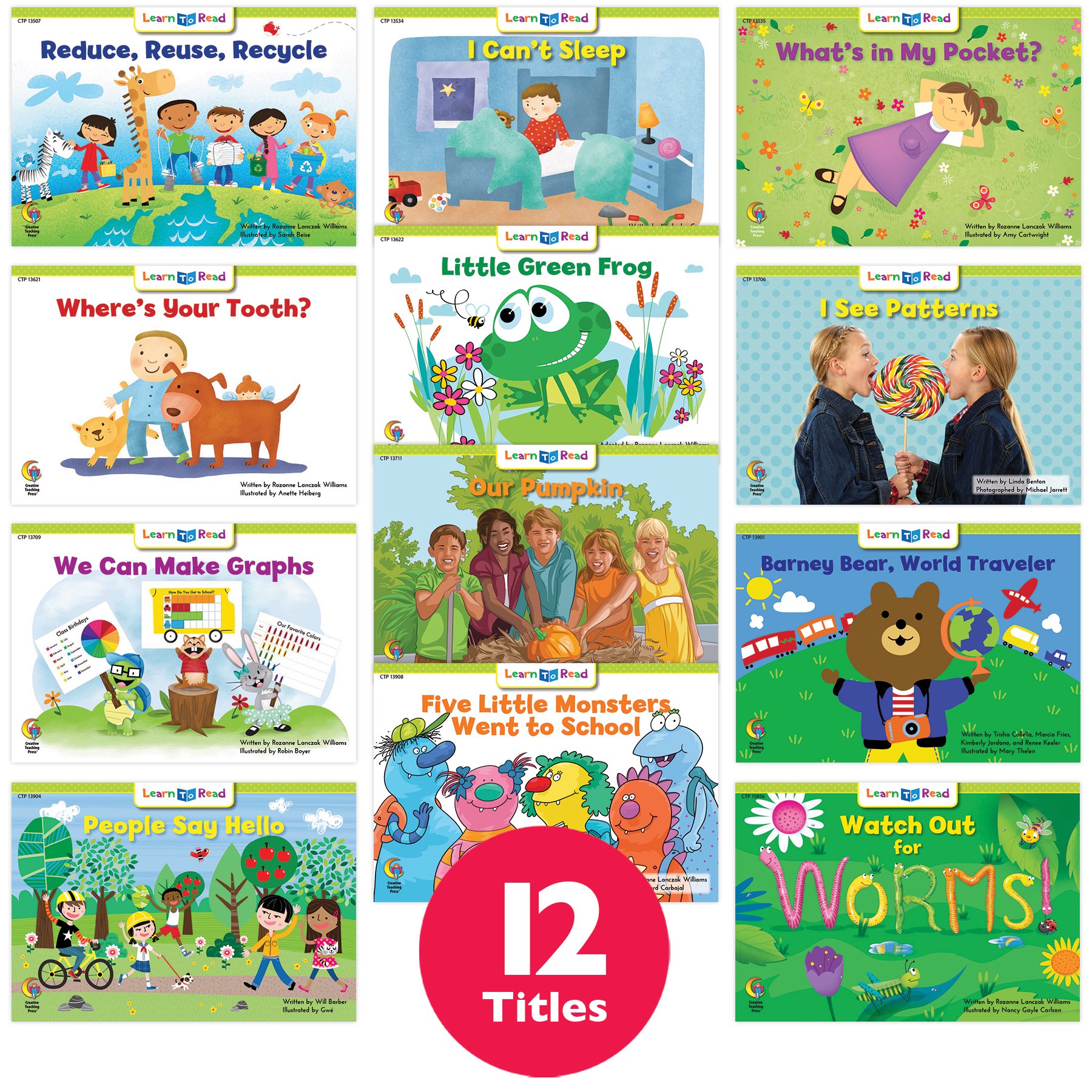 Creative Teaching Press Learn to Read Variety Pack 6 Level D 12 Titles