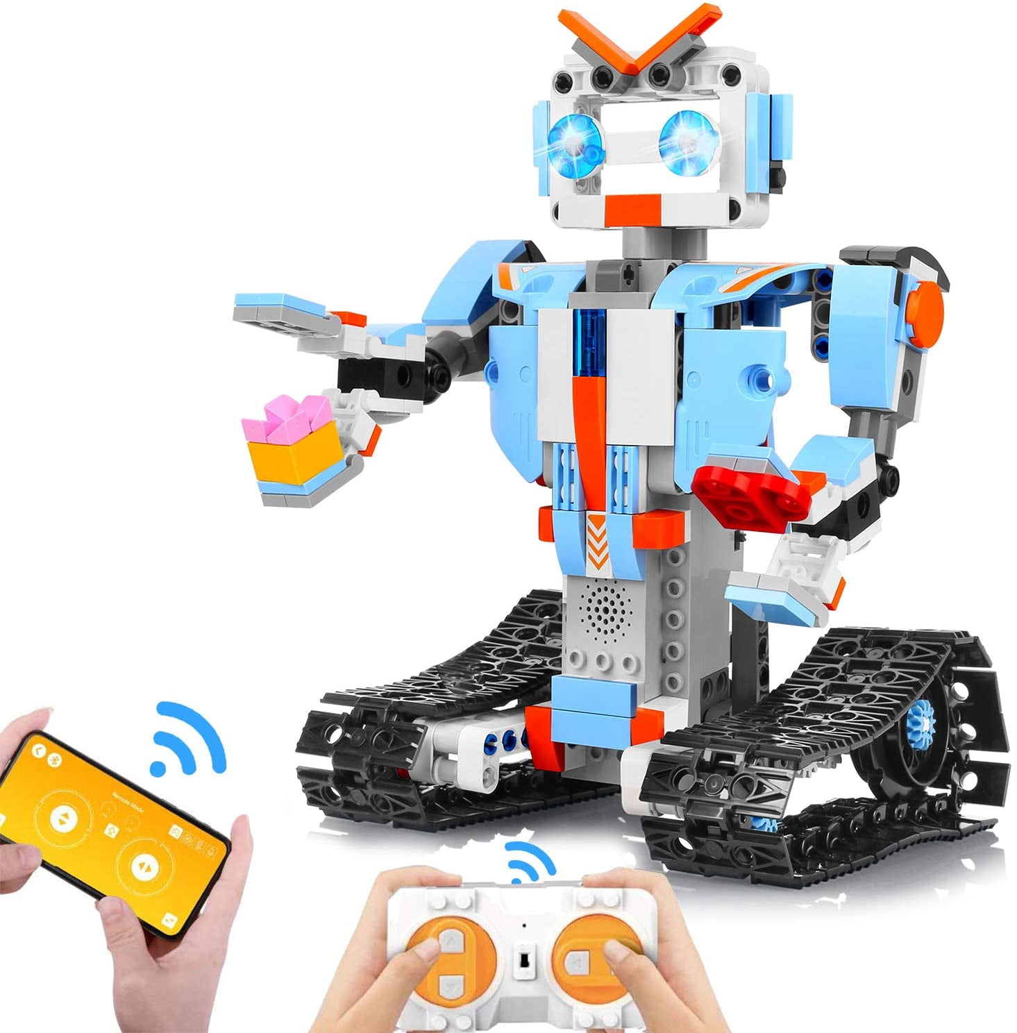 AOKESI Block Robot Kits for Kids, Remote & APP Control Robot Snap Together Engineering Kits STEM Building Toys Best Gift for 6, 7, 8 and 9?Year Old Boys and Girls - Walmart.com