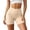 yue866-Beige, variant on Women's Shapewear Seamless Shorts Lightweight Smoothing Mid-Thigh Slip Boyshorts Light Green S