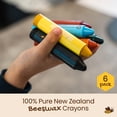 thumbnail image 2 of Crayons Honeysticks, tamaño gigante, cera de abeja 100% pura, 6 colores, paquete de 6, 2 of 6