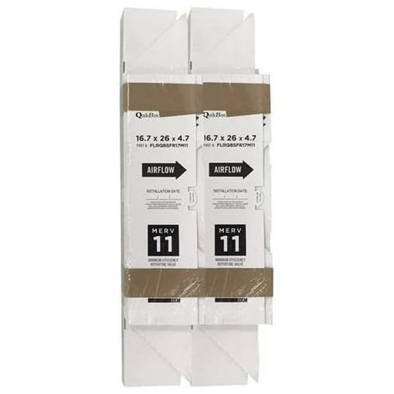 Envirowise 16.7" x 26" x 4.7" Quikbox Filter Media 2-Pack, MERV 11