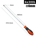 thumbnail image 1 of BTOER 12 Inch Long Handle Magnetic Screw Driver Slotted Cross Batch Head Multifunctional Anti-Slip Hand Screwdriver Bits Tools, 1 of 9
