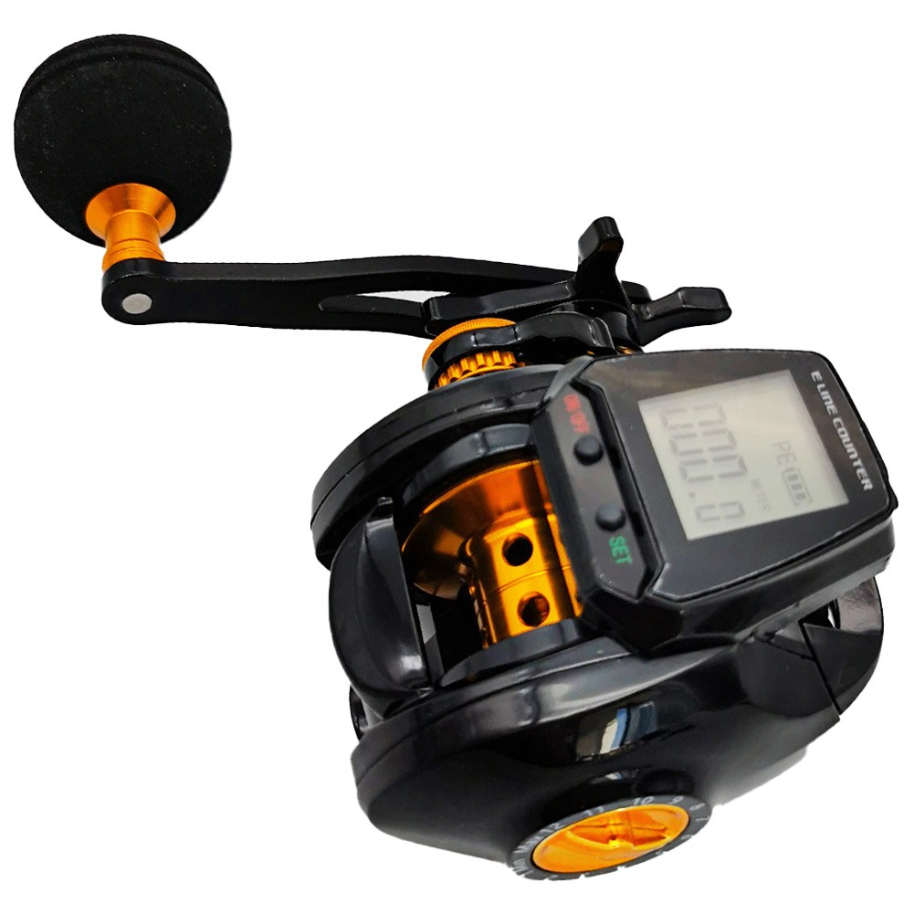 ARMYJY Large-Screen Digital Display Water Drop Wheel,Digital Baitcasting  Reel with Bite Alarm Depth Position for Fishing(Black Left Hand) :  : Sport e tempo libero