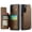 Brown, variant on for Samsung Galaxy S21 5G Case with Card Holder, Wallet Case for Women Men with RFID Blocking, Durable Leather Kickstand Magnetic Clasp Shockproof Phone Case for Samsung Galaxy S21 5G