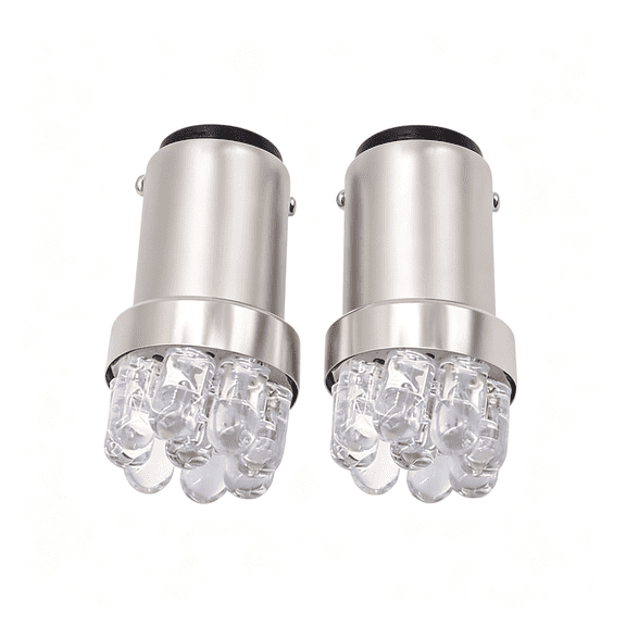 HIBIBUD Ba15D 1004 Marine Led Bulbs,12V White Boat Navigation Light Bulb Replacement for Stern Anchor Bow Mast Light,90/1076/1142 Boat Light Bulbs,2 Pack