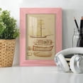 thumbnail image 6 of Antique Ship Plan IV -Framed Print w/glass-Sunset Pink, 6 of 8