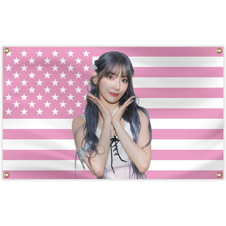 LE SSERAFIM Sakura America Tapestry, 3x5 Ft Kpop Tapestries with