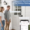 thumbnail image 6 of Keypad Door Lock with Handle, 5-in-1 Fingerprint Smart Lock App access management, Auto Lock, remote unlocking and Privacy/Passage modes for bedrooms, home offices and apartments., 6 of 8