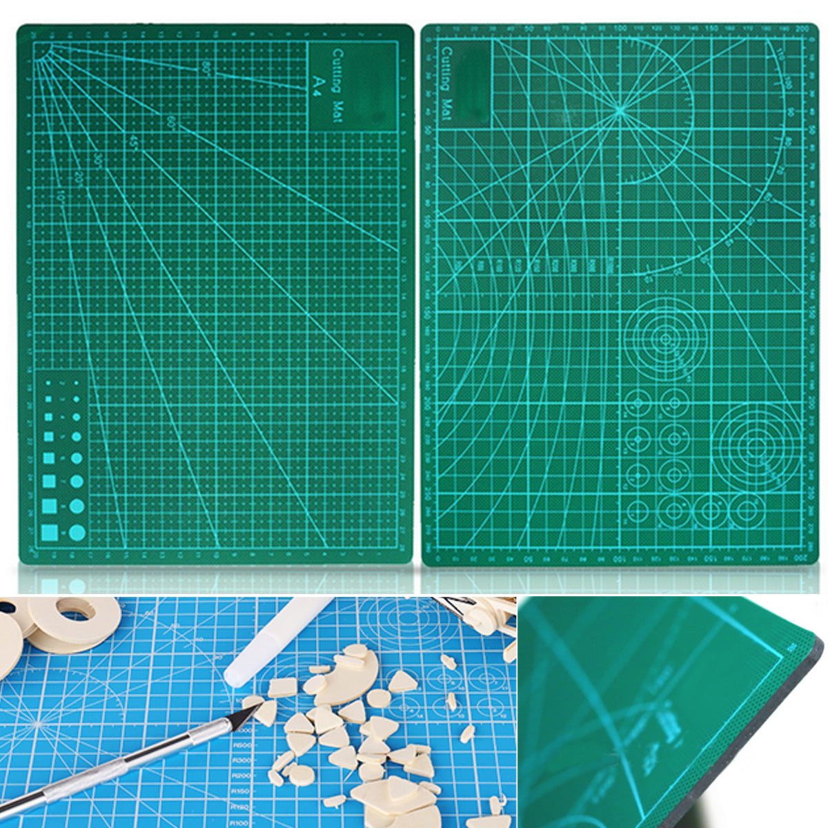A1 A2 A3 A4 _Cutting Mat Self Healing Board Cutter Printed Grid PVC Fabric Craft 