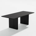 thumbnail image 6 of MAYEERTY 79” Rectangular Dining Table for 6, Black, 6 of 9