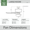 thumbnail image 3 of Hunter Fan Company 53089 Builder Deluxe Indoor Ceiling Fan with LED Light and Pull Chain Control, 52", White Finish, 3 of 8