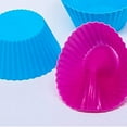 thumbnail image 6 of Neorosiri Reusable Non-Stick Baking Cups - Food Grade Cupcake Liners, Muffin Molds, 24 Pack, 6 of 9