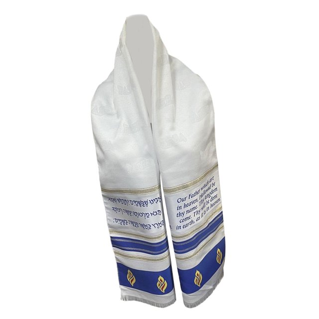 Bufanda árabe Tallis judía chal de oración regalo de vacaciones Mantón largo moda suave bufanda de oración chal de oración para oraciones de la mañana Azul profundo Yinane Mantón de oración