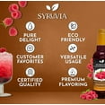 thumbnail image 3 of Syruvia Raspberry Syrup for Drinks 1 Case (6 Bottles, 25.4 fl oz Each) Raspberry Flavored Syrup, 3 of 7