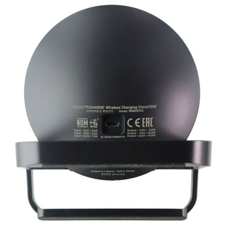 Belkin - 10W Qi-Certified Wireless Charger Stand - Fast Charging for iPhone, Samsung Galaxy - Includes AC Adapter - Black