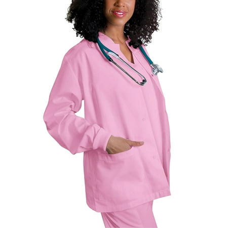 Adar Universal Round Neck Warm-Up Jacket - 602 - Sherbet - L