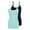 Aqua, True Navy Blue, variant on Women's Camisole Cotton Stretch Slim-Fit Cami Soft and Breathable Undershirt with Adjustable Strap Tank Top Multi Pack of 2 (White) Small