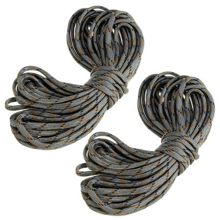 

2pcs 7 Rope Paracord Parachute Rope Resistant Camping Survival Color: Grey Camo Length: 15M