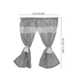 thumbnail image 2 of Miniature Dollhouse Window Curtains for Window Use 1:12 Scale Black Striped Drapes, 2 of 5