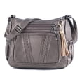 thumbnail image 1 of ELDA Bolsos cruzados para mujer, bolsos de bolsillo, bolsos y bolsos de cuero PU suave, bolso de hombro con múltiples bolsillos, 1 of 5