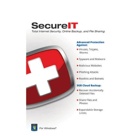 Security Coverage SECUREIT5GB SecureIT Total Internet Security + 5GB Cloud