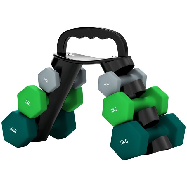 CoSoTower 40 LBS Hex Dumbbell Set with Vertical Rack, Adjustable Dumbbells, Hand Weights for Home Gym Strength Training, Green