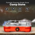 thumbnail image 2 of GasOne Single Propane Burner Camp Stove – 10,000BTU Portable Stove Propane Grill with Removable Cooking Grid – Large Easy to Use Knob – Carry Case Included, 2 of 7