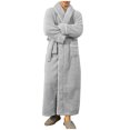 thumbnail image 4 of Kaemgyyd Fleece Robes for Women Soft Winter Warm Fuzzy Full Length Bathrobe with Pockets Cozy Plush Belted Loungewear, 4 of 6