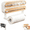 Wood Tone, variant on Magnetic Foil and Plastic Wrap Organizer,3-in-1 Magnetic Kitchen Wrap Dispenser with Paper Towel Holder Fridge & Wall Mount,Space-Saving Wrap Storage,for Fridge & Cabinet,Wood Tone