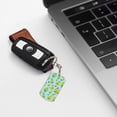 thumbnail image 6 of Goofa Cartoon Avocado Printed Rectangular Metal Keychain Bag Charm Floral Charm for Purse Keys Metal Keyring Gift for Women Accessories, 6 of 7
