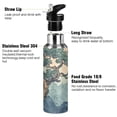 thumbnail image 3 of Yayeee 20oz Insulated Water Bottle Double Wall Stainless Steel with Flip Straw Lid, Tree in The Mountains, 3 of 7