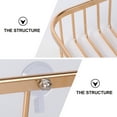 thumbnail image 7 of WRISTBIQUE 1Pc Golden Aluminum Suction Cup Tissue Box Holder with Dry and Clean Maintenance for Bathroom Storage, 7 of 7