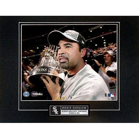 Ozzie Guillen 2005 World Series Championship Trophy Elite 8 x 10 Photograph