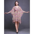 thumbnail image 3 of Bimba Kaftan de Plage à Fleurs Robe Midi Courte Caftan-S-L, 3 of 5