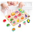 thumbnail image 2 of Shaoke Juego De Mesa De Formas Rompecabezas De Formas De Frutas, 2 of 5