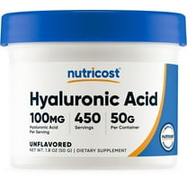 Nutricost Hyaluronic Acid Powder 50 Grams - Non-GMO and Gluten Free Supplement