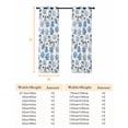 thumbnail image 6 of Fsddascl Christmas Snowman Blackout Curtains for Bedroom/Living Room, Thermal Insulated Kitchen Curtains, Winter Snowflakes Xmas Tree Gingerbread Blue Grommet Darkening Window Treatment 27.5"x39"x2, 6 of 6