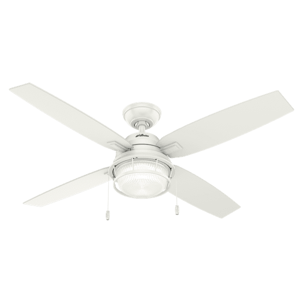 Hunter 52 Ocala Fresh White Ceiling Fan With Light Kit And Pull Chain Com Hunter 52 Ocala Fresh White Ceiling, Hunter Ivy Creek Ceiling Fan