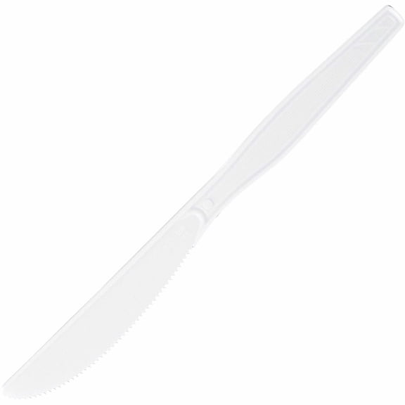 Genuine Joe, GJO30401, Heavyweight Disposable Knives, 1000 / Carton, White