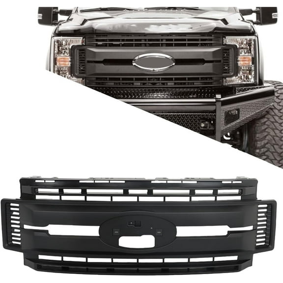 labwork Front Bumper Upper Mesh Grill Grille Replacement for 2017-2019 F250 F350 HC3Z8200AC