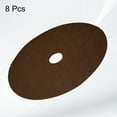 thumbnail image 3 of Uxcell 8pcs Tree Mulch Ring 16.5 Inch Non-Woven Round Tree Protector Weed Barrier Mat Plant Cover Rings for Weed Grass Control Root Protection, Brown, 3 of 7